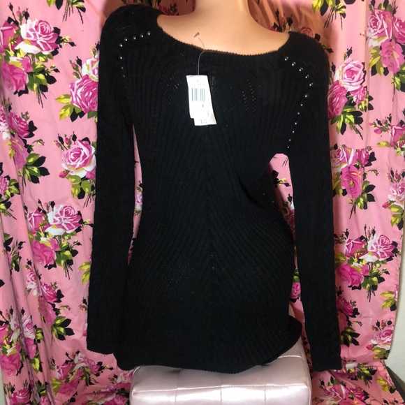 Philosophy sweater tunic mod punk slit knit cotton - Picture 5 of 6